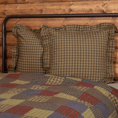 Cedar Ridge Fabric Euro Sham 26x26 VHC Brands - The Fox Decor
